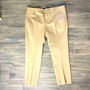 Ralph Lauren LRL Black Label Lakythia Straight Leg Trousers in Camel Size 12P
